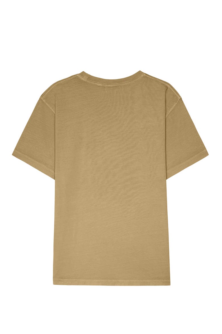 Mens Lil Smile Heavy Weight Cotton Tee, Alternate, color, Khaki