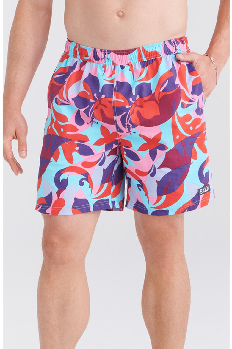 Go Coastal 2N1 7-Inch Swim Shorts, Main, color, TROPICAL LENS-MULTI