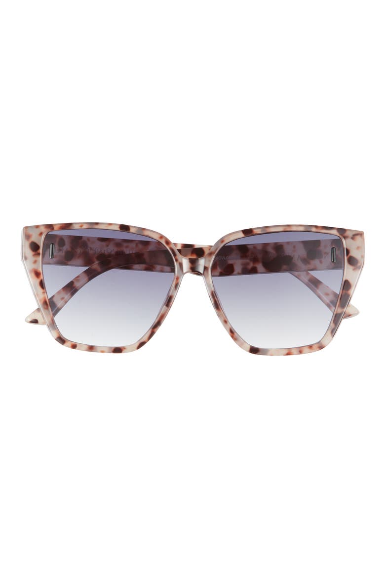 56mm Cat Eye Sunglasses, Main, color, ANIMAL