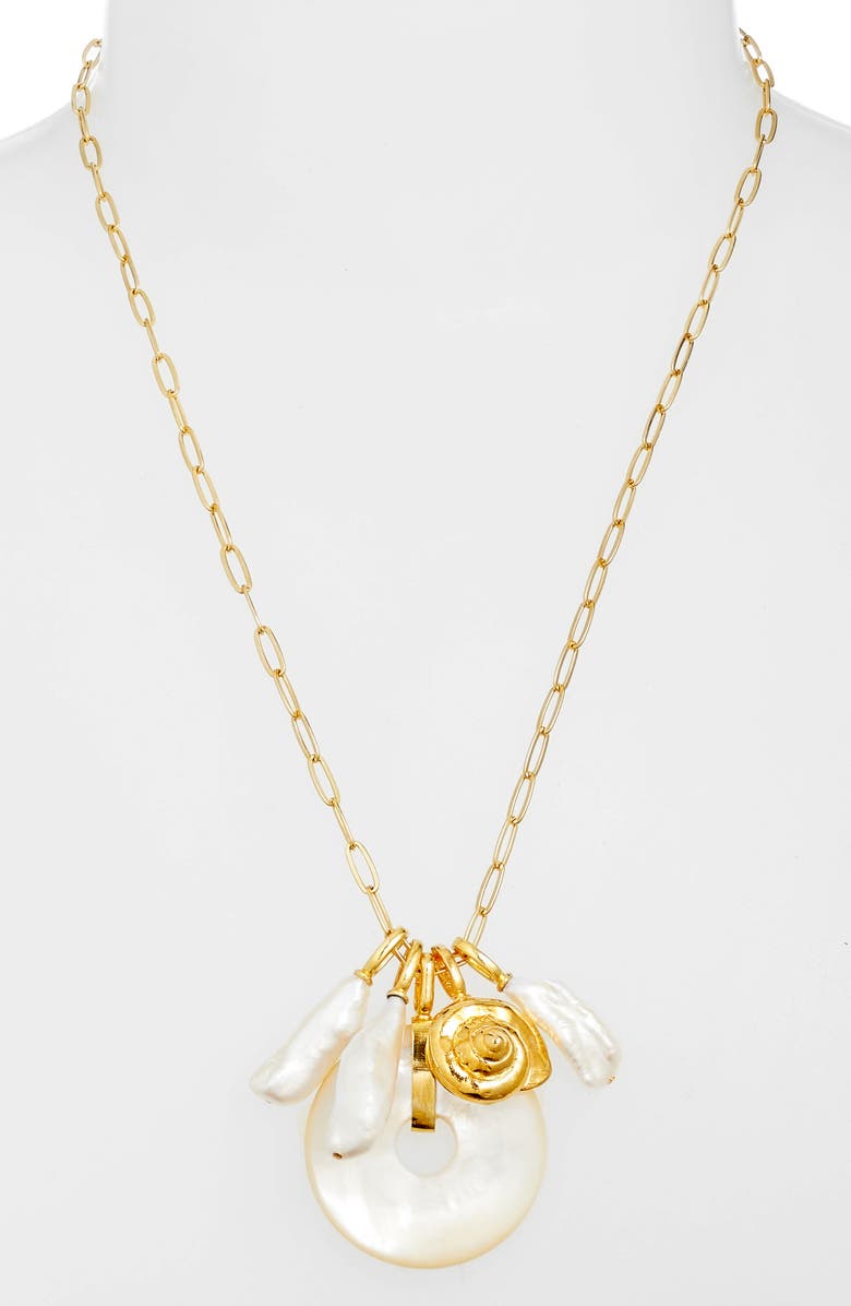 Lizzie Fortunato Deep Sea Charm Necklace, Alternate, color,