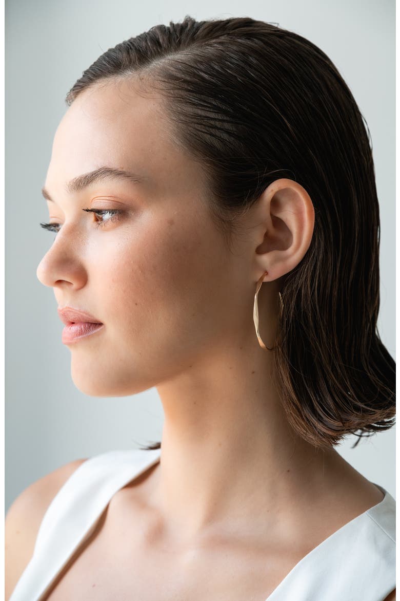 Scallop Hoops, Alternate, color, 14K Gold Filled