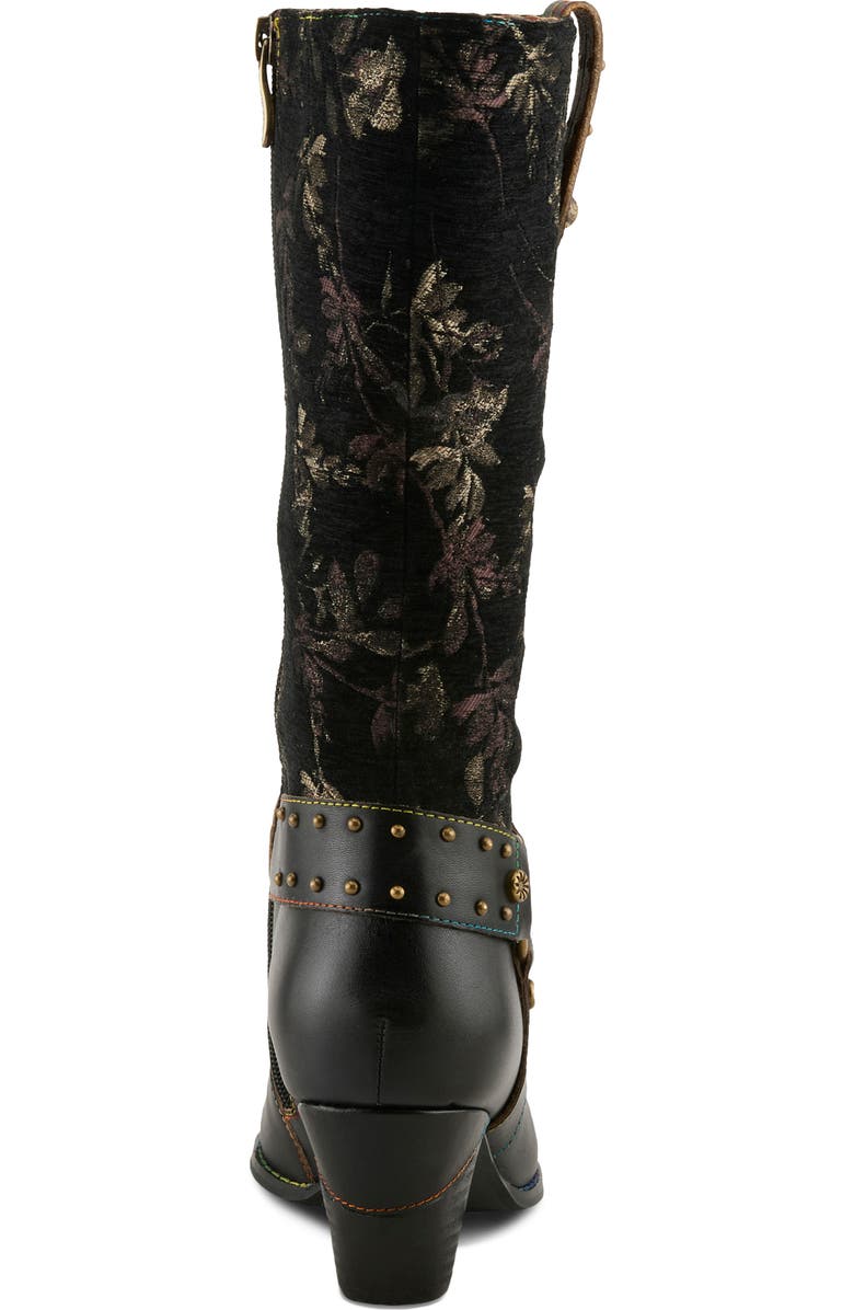 L'Artiste by Spring Step Wyoming Knee High Boot, Alternate, color, Black Multi