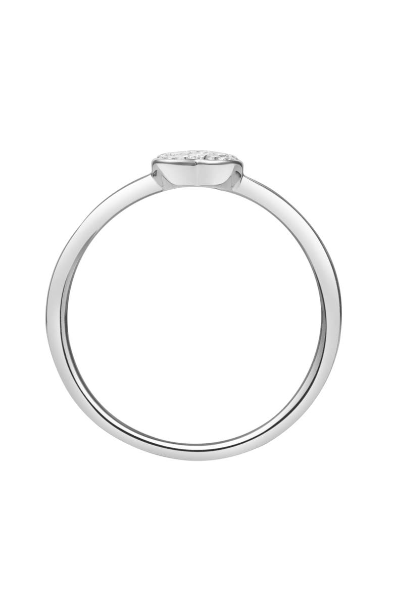 Thea Diamond Pave Heart Ring in 14K Gold - 0.09 ct, Alternate, color, 14K White Gold