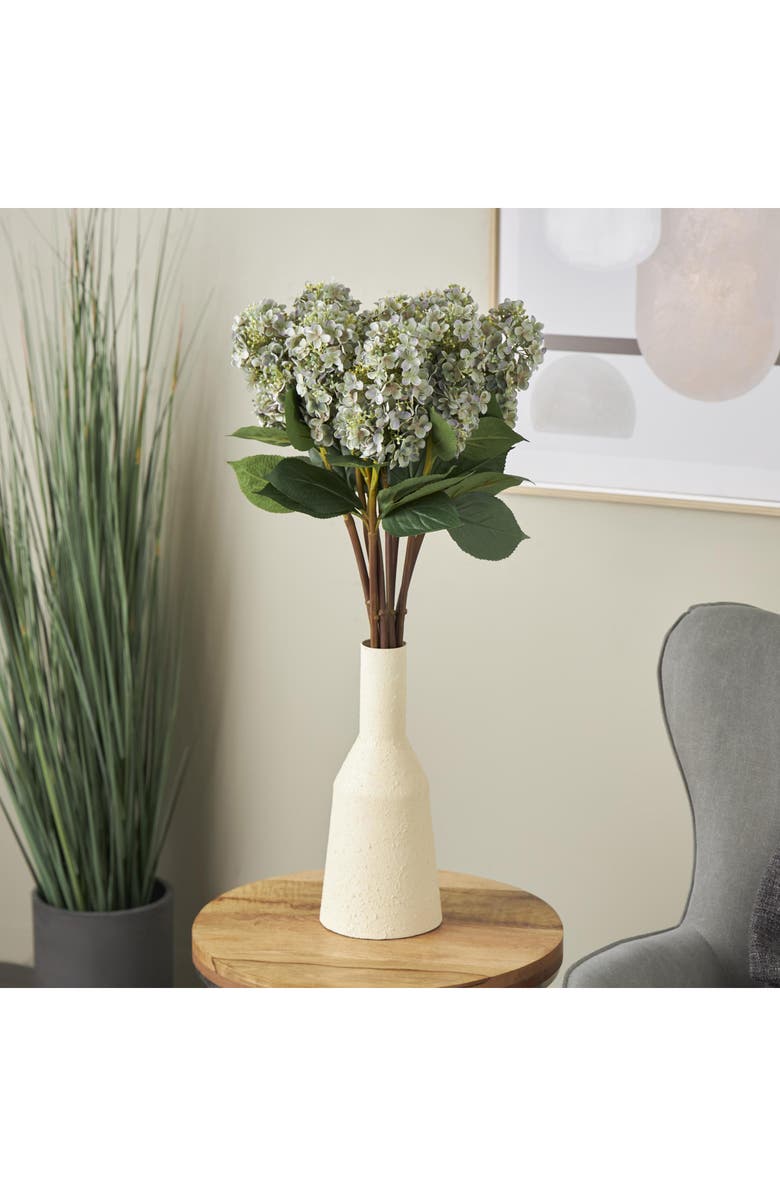 SONOMA SAGE HOME Set of Eight Blue Hydrangea Artificial Flowers, Alternate, color, Blue