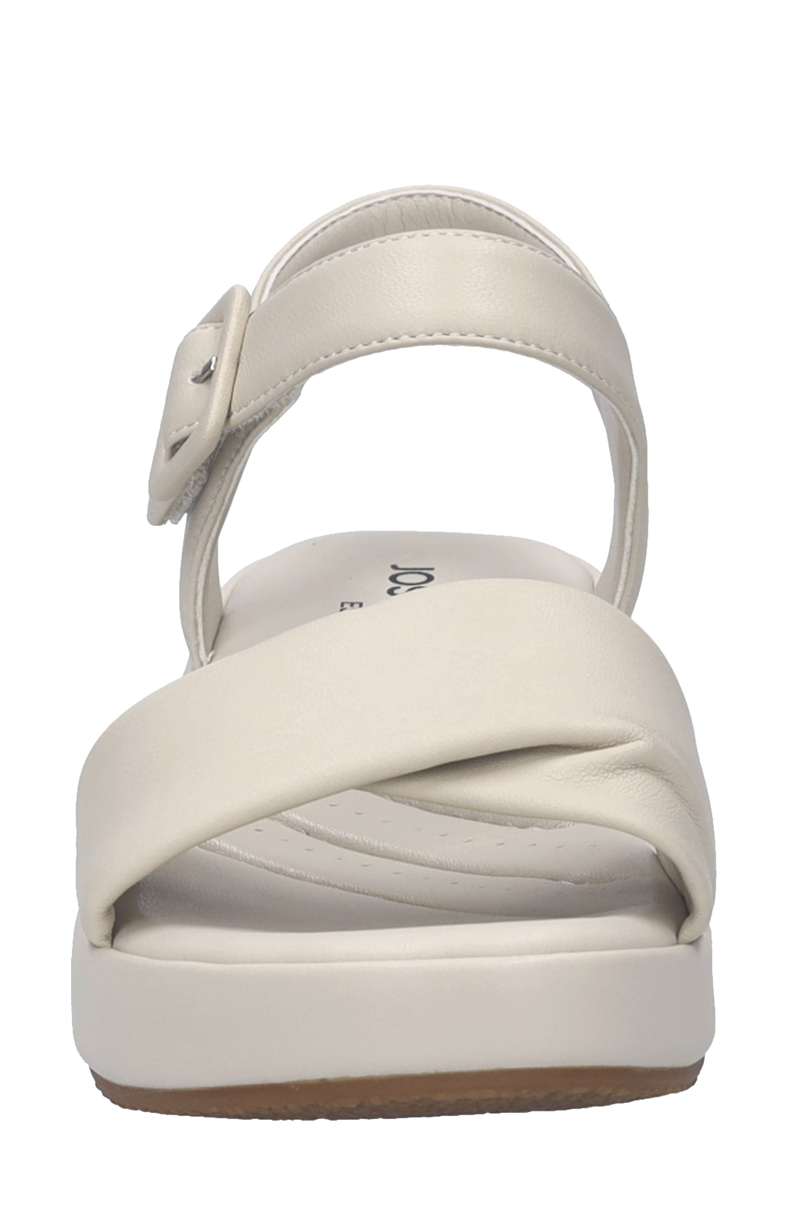 Eve 02 Ankle Strap Platform Wedge Sandal, Alternate, color, BISCUIT