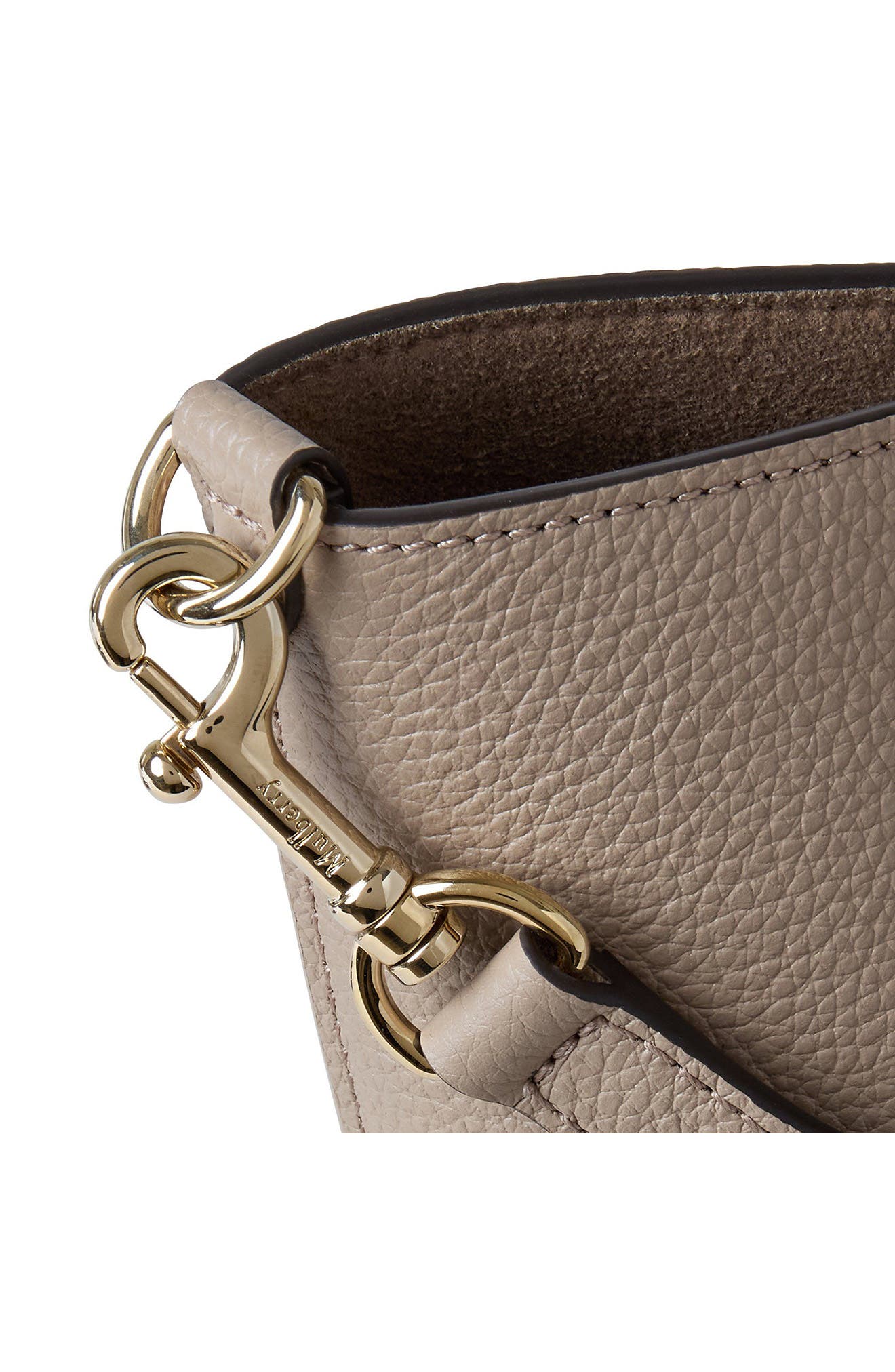 Mini Bayswater Leather Tote, Alternate, color, CASHMERE TAUPE