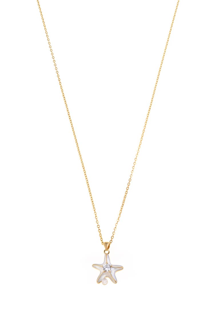 Star Necklace, Main, color, Silver Gold Plated
