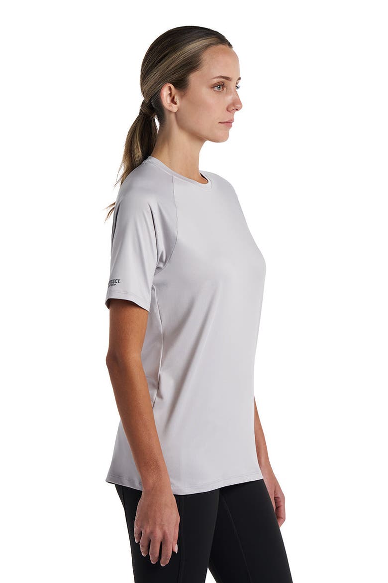 Unisex Suntect Shield Shirt Performance Short Sleeve T-Shirt, UPF 50+ Sun Protection, Main, color, Sleek Grey
