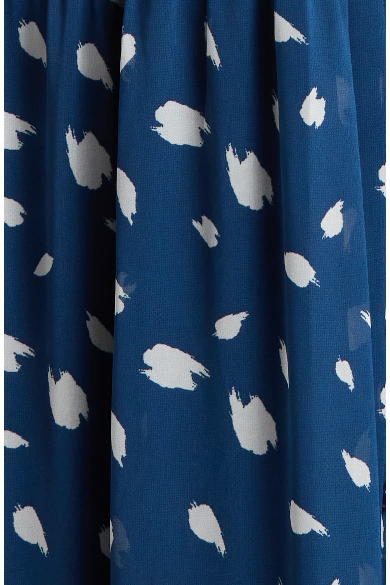 Elodie Dot Print Maxi Dress, Alternate, color, NAVY-CREAM