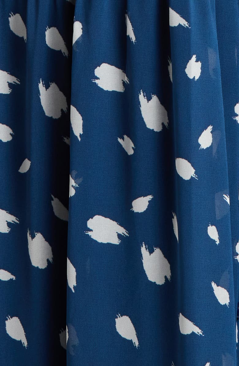 SUGARLIPS Elodie Dot Print Maxi Dress, Alternate, color, Navy-Cream