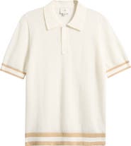 CHÉ Quinn Open Knit Polo Sweater