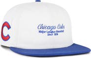 '47 Men's '47 White/Royal Chicago Cubs Script Stack Relaxed Captain Snapback