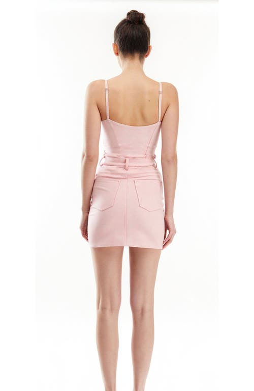 Mother Of All Kathrine Mini Skirt In Pink