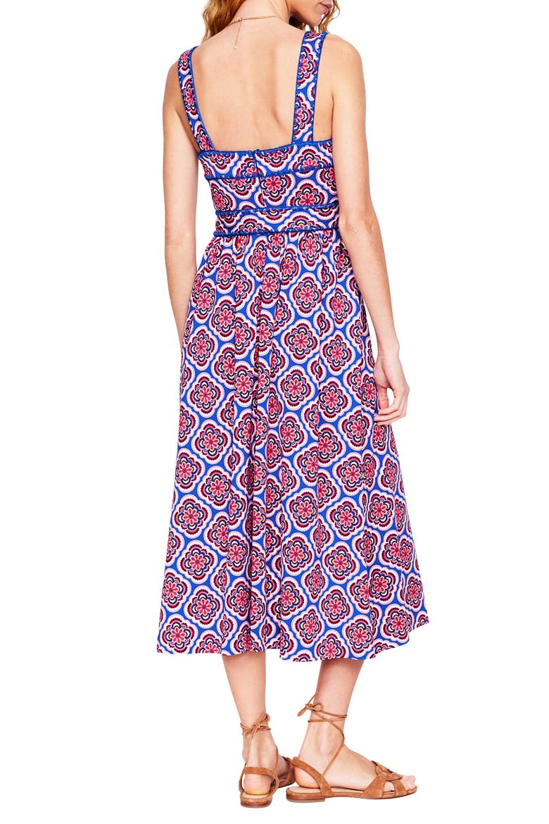 Print Midi Sundress, Alternate, color, MULTI, BOTANIC BLUSH