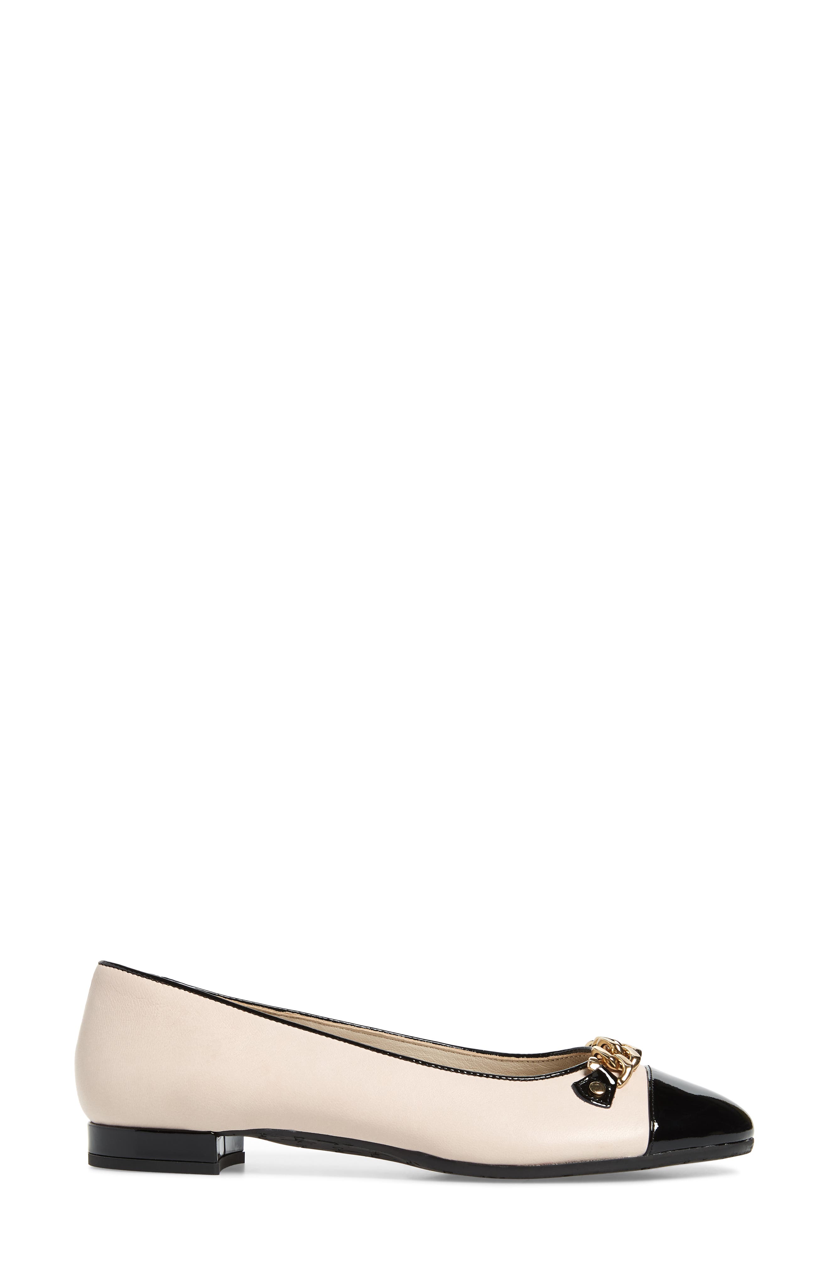 Guenda Ballet Flat, Alternate, color, CONFETTO/ BLACK LEATHER
