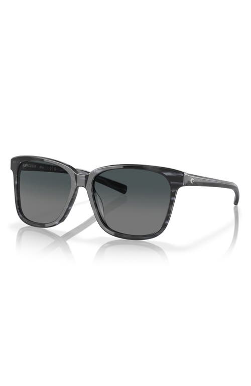 Costa Del Mar May 57mm Gradient Phantos Sunglasses In Gray