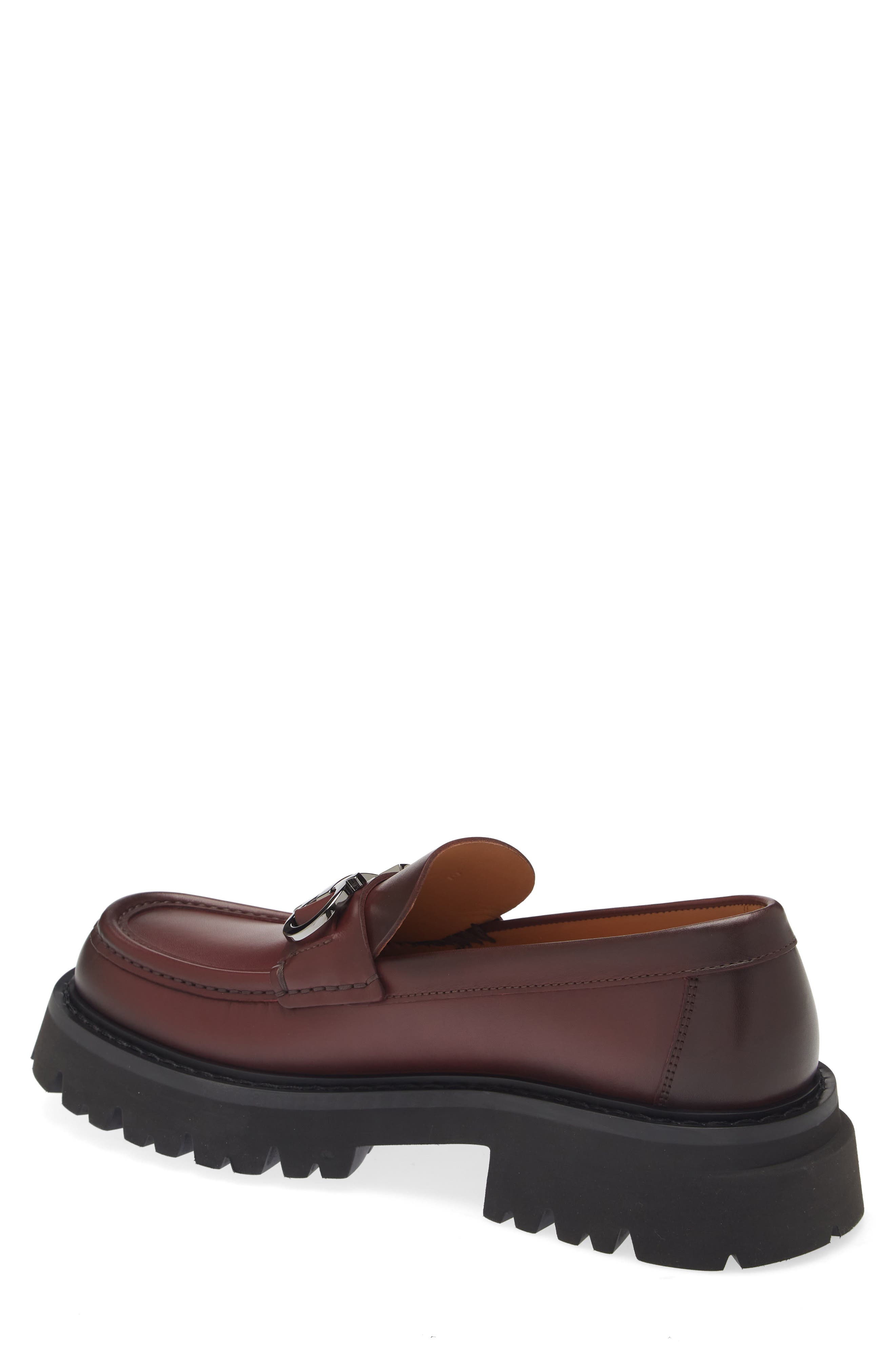 FERRAGAMO Florian Lug Sole Loafer, Alternate, color, 