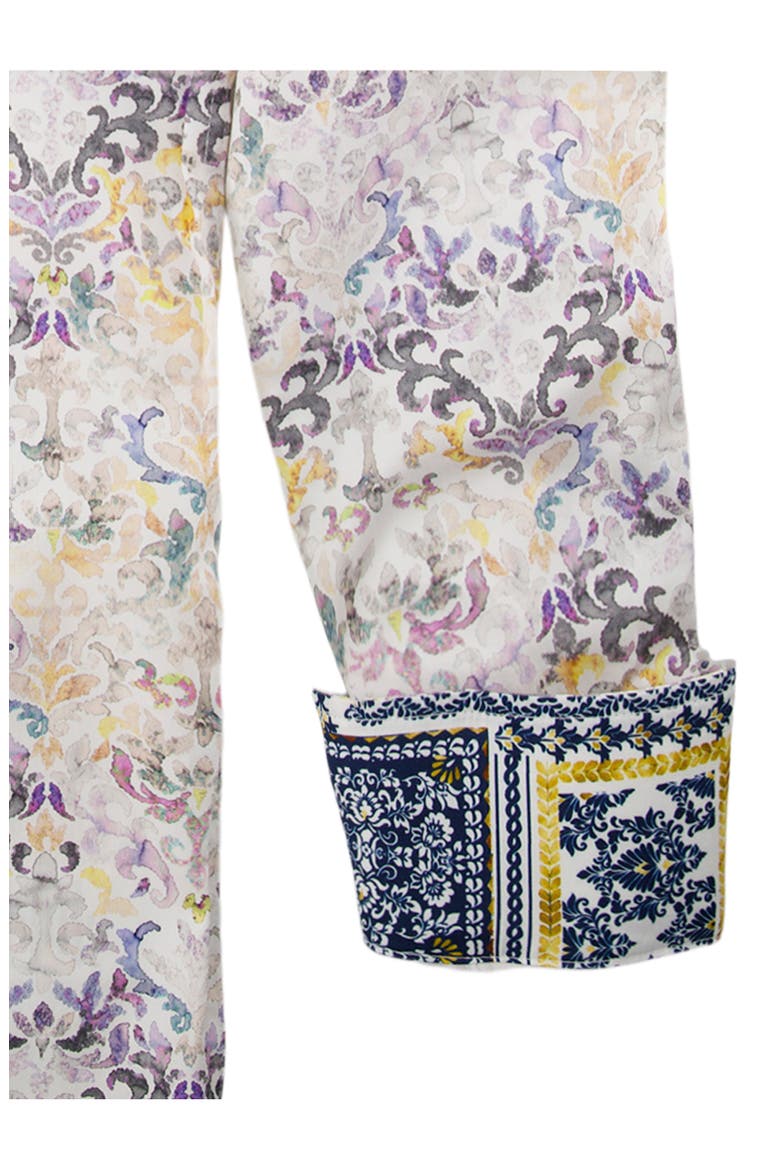 Croatia Stretch Button-Up Shirt, Alternate, color, YELLOW MULTI