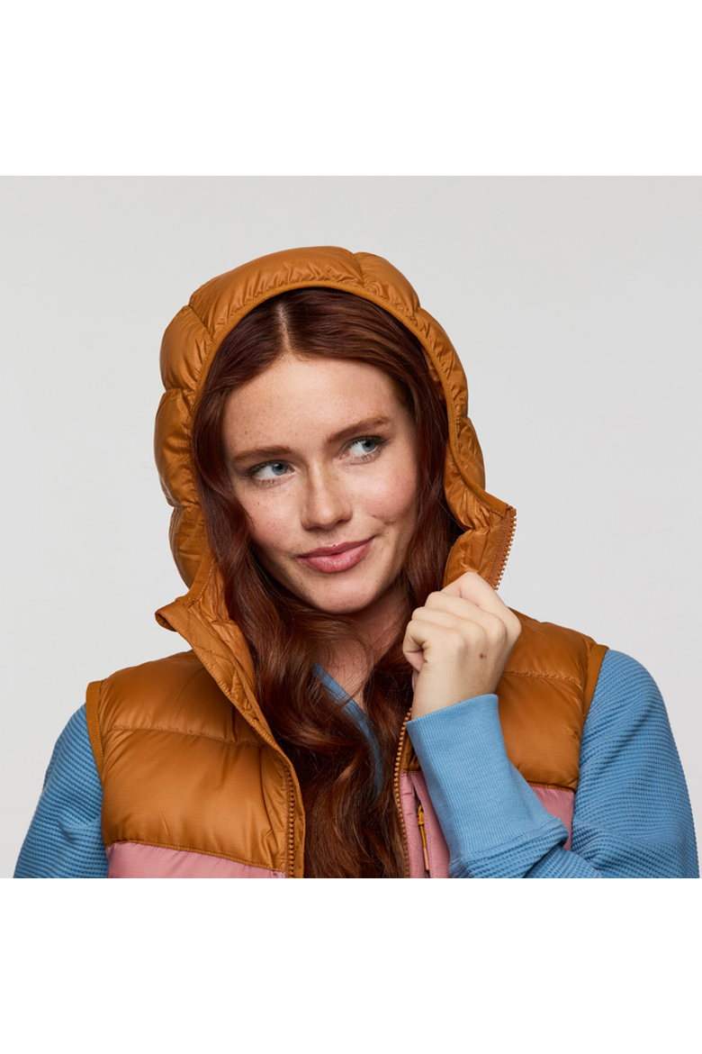 Fuego Max Down Vest - Women's, Alternate, color, Bronze/Deep Sea