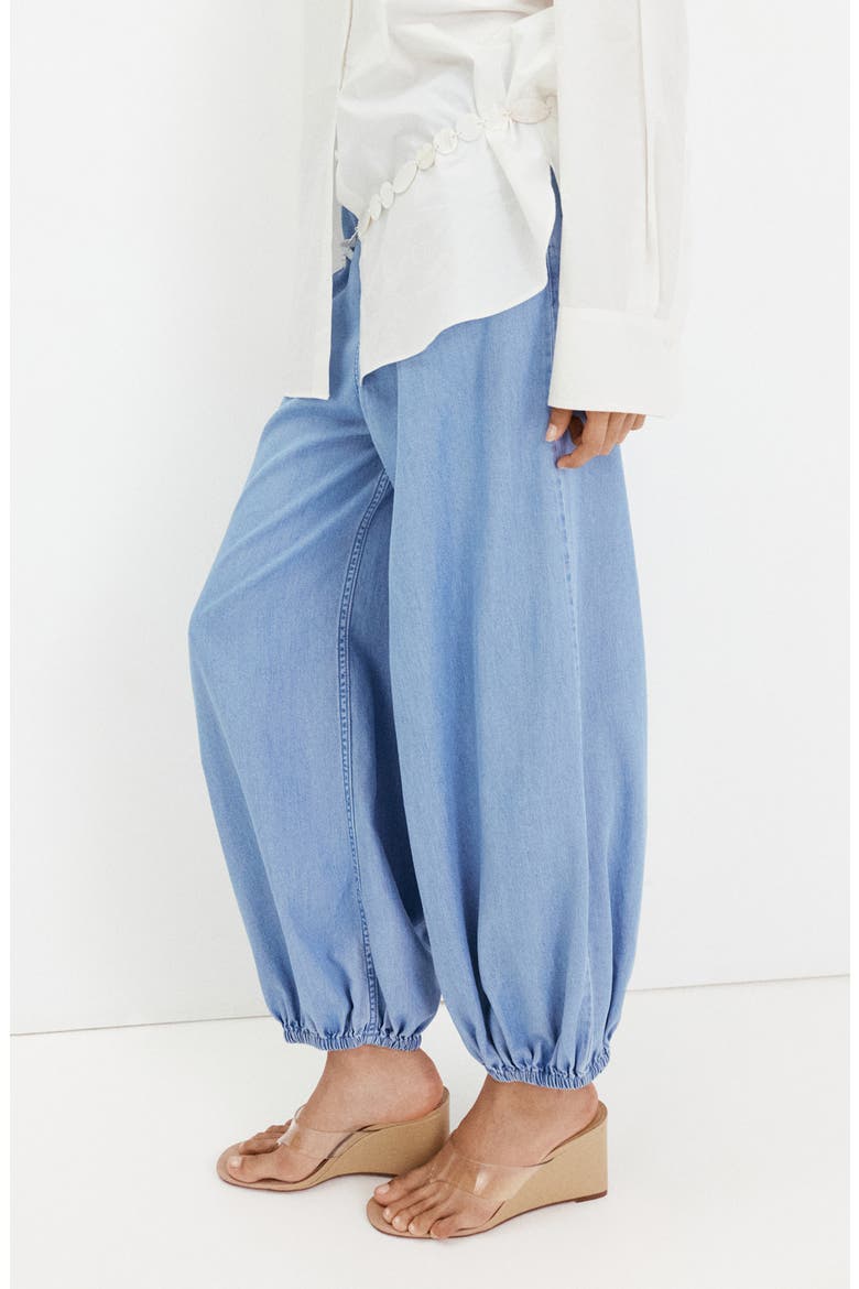 High Waist Baggy Jeans, Alternate, color, LIGHT BLUE