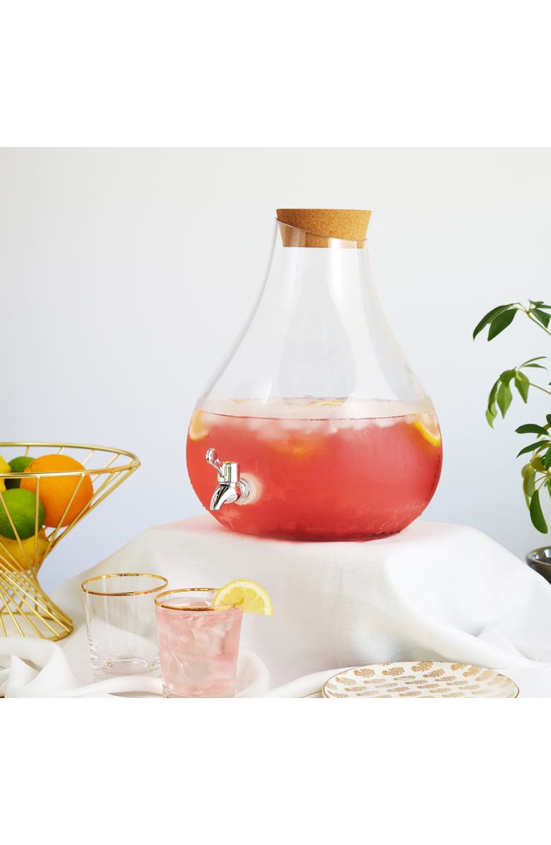 TWINE Pearl Beverage Dispenser, Alternate, color, Clear