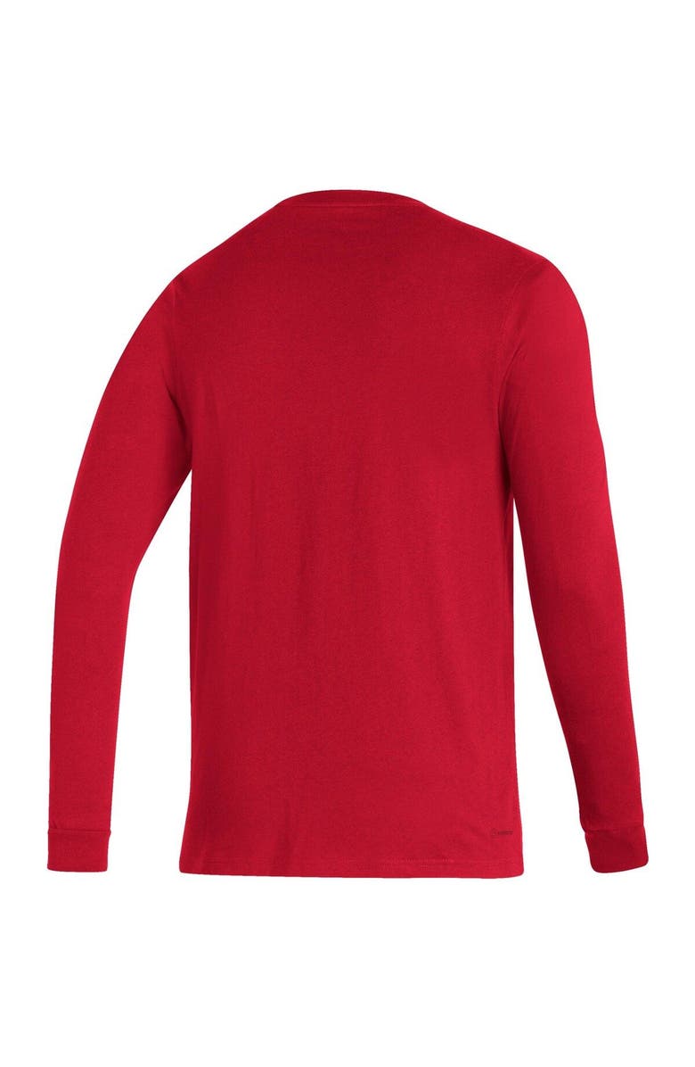 adidas Men's adidas Red Bayern Munich Primary Logo Amplifier Long Sleeve T-Shirt, Alternate, color,