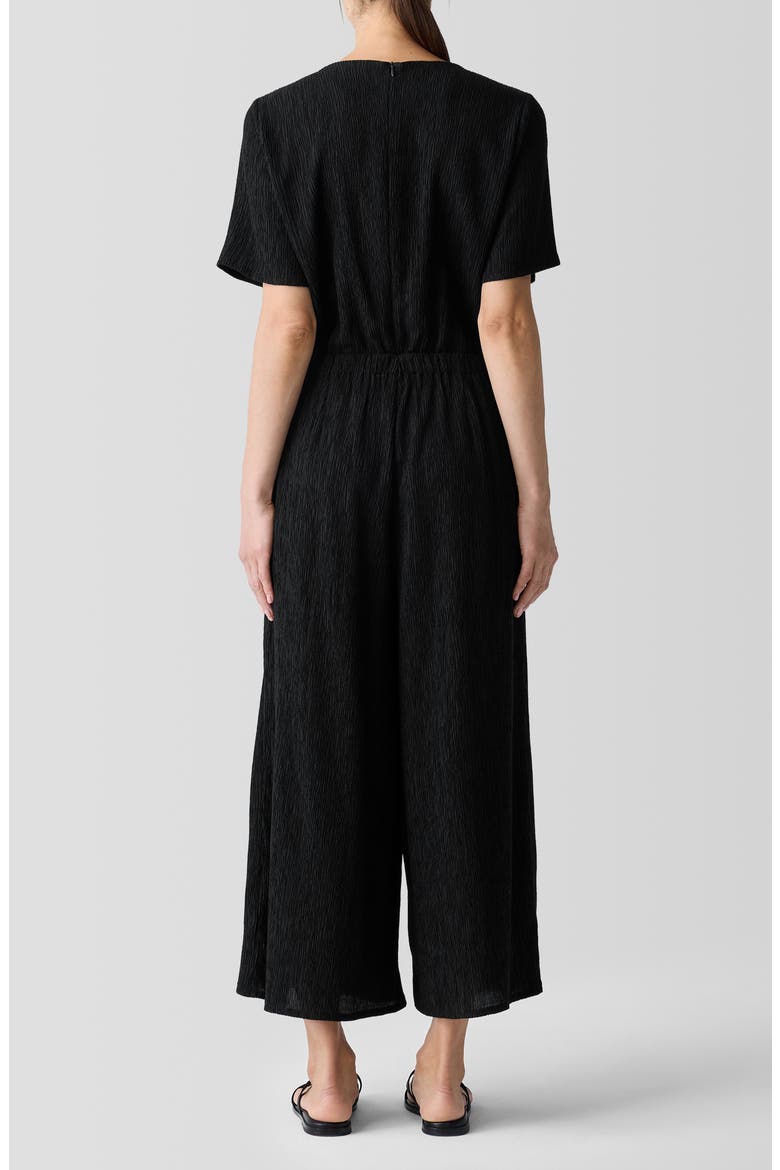 Crinkle Wide Leg Jumpsuit, Alternate, color, BLACK
