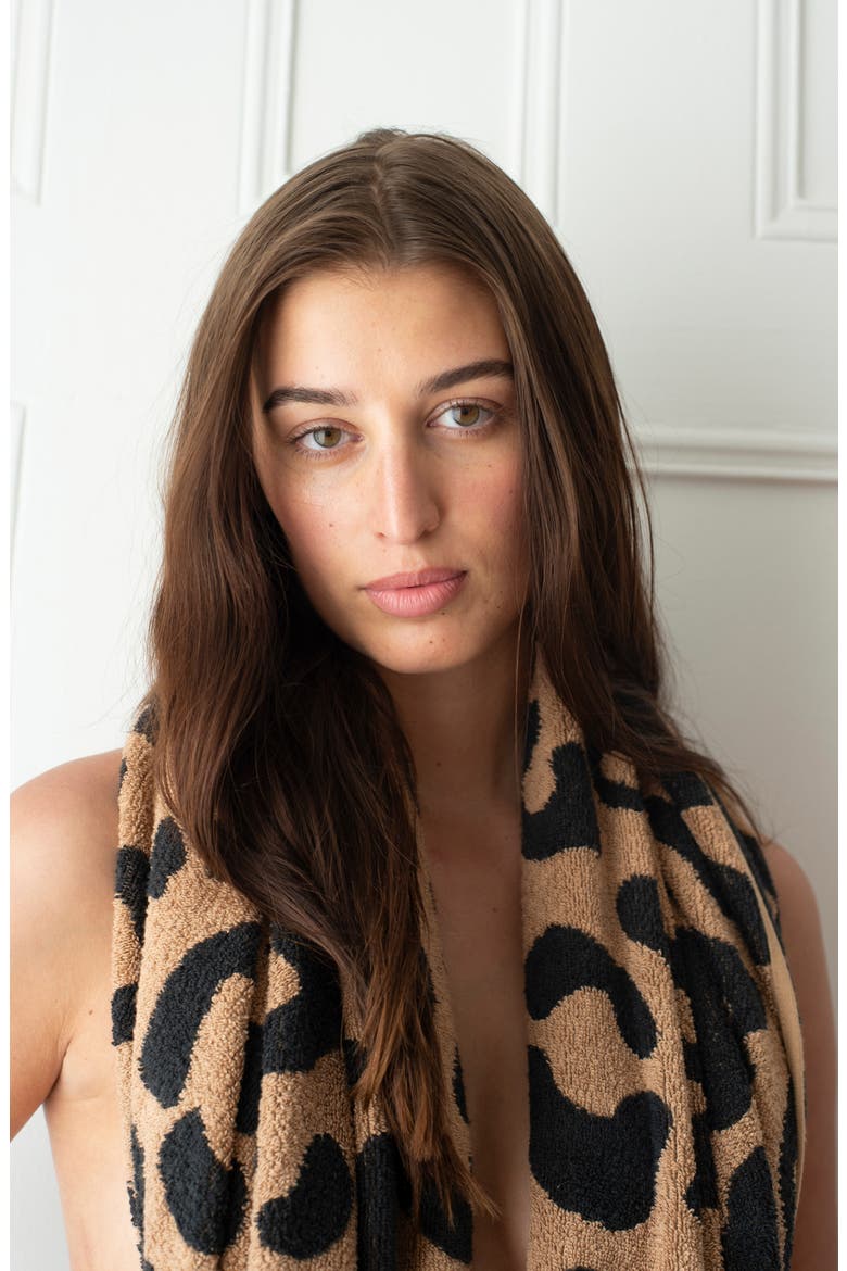 Wild Leopard Bath Towel, Alternate, color, MULTI