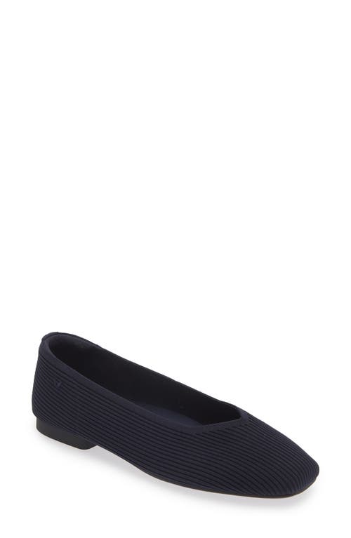 VIVAIA Margot 2.0 Square Toe Flat in Navy 