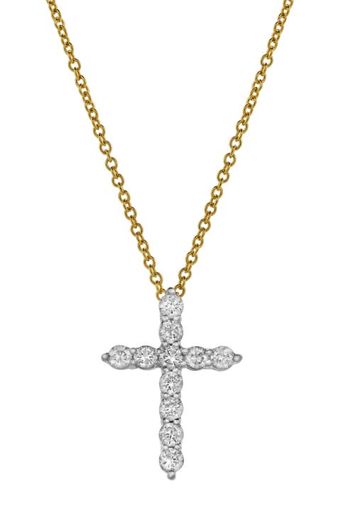 Sacred Cross Diamond Pendant Necklace