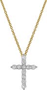 LuvMyJewelry Sacred Cross Diamond Pendant Necklace