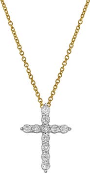 LuvMyJewelry Sacred Cross Diamond Pendant Necklace
