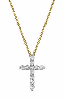 LuvMyJewelry Sacred Cross Diamond Pendant Necklace