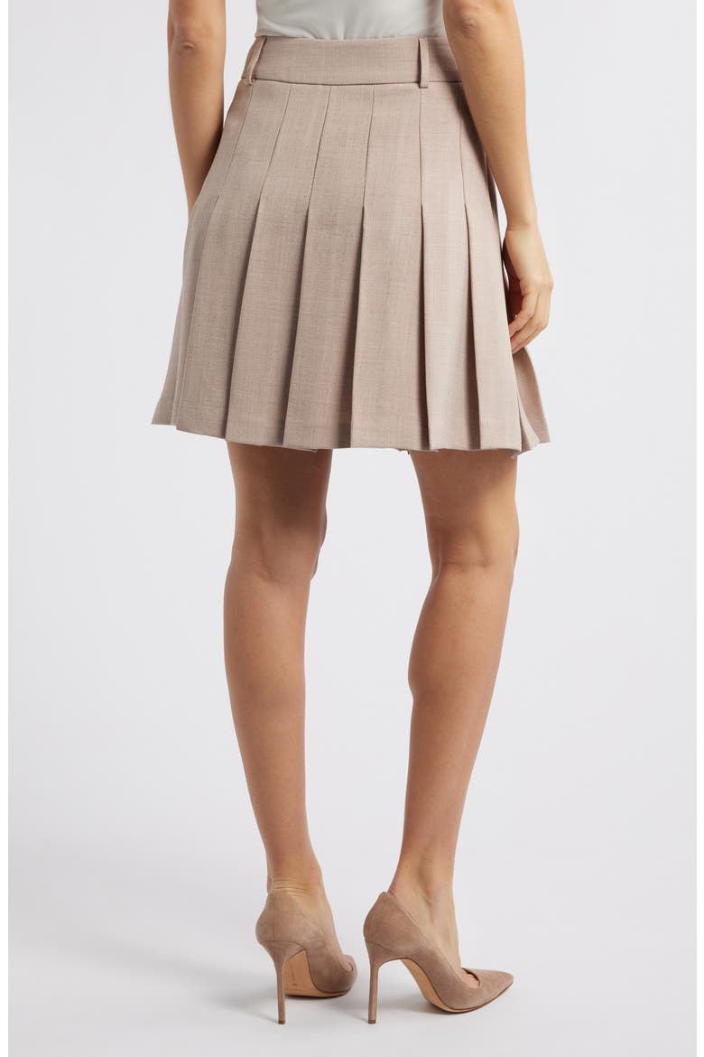 Pleated Skirt, Alternate, color, CLAY