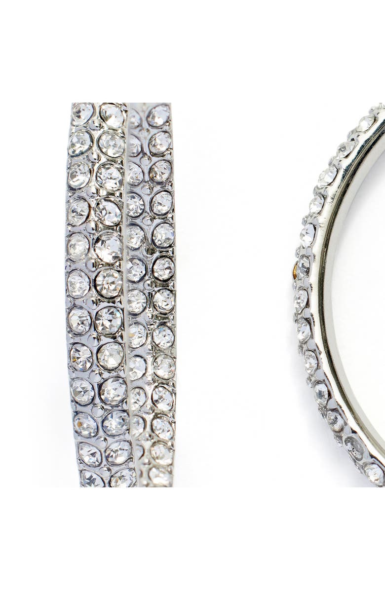 Kleinfeld Pavé Crystal Hoop Earrings, Alternate, color,