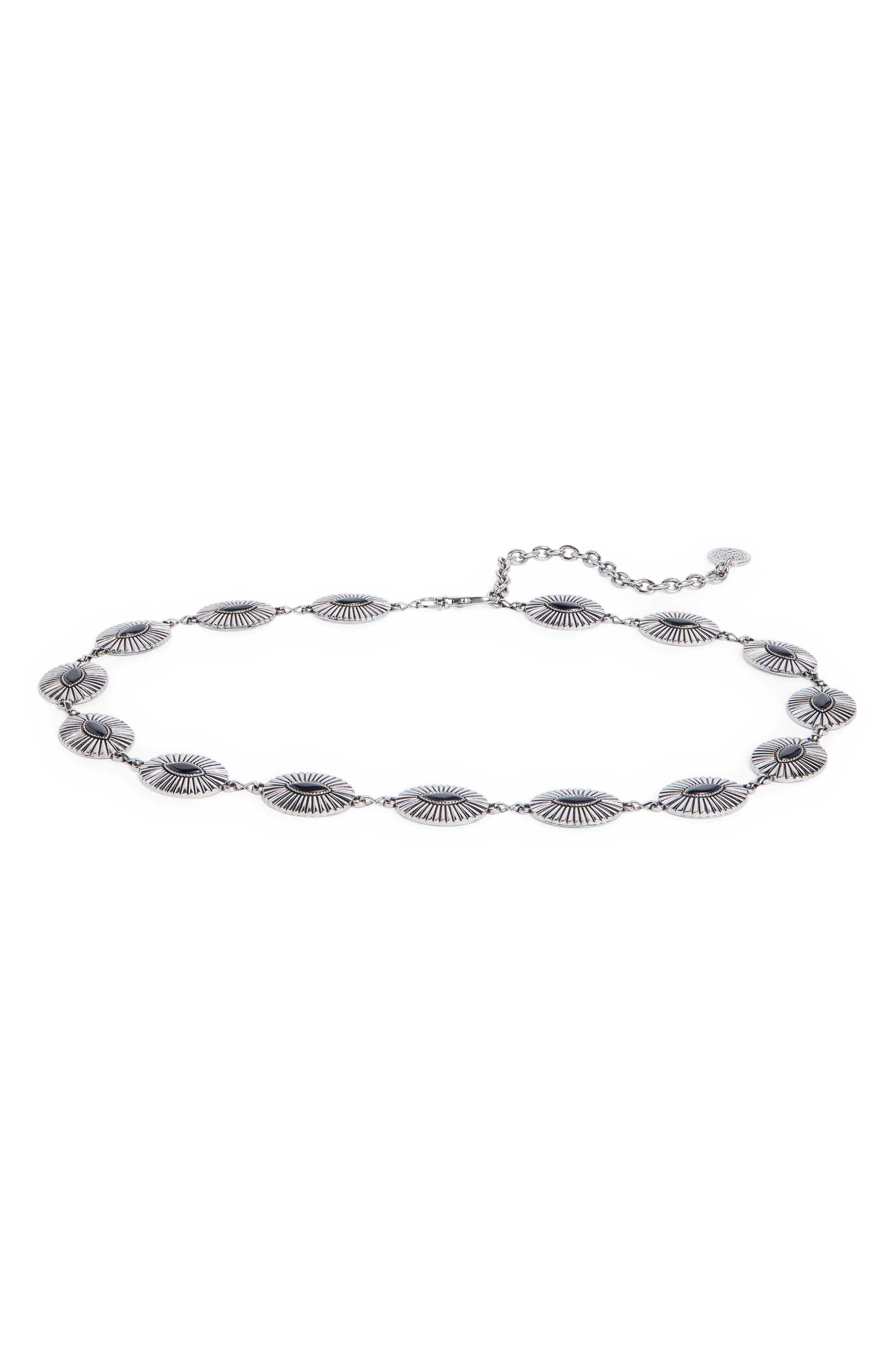 Vince Camuto Stone Conch Chain Belt