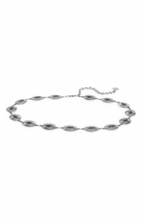 Vince Camuto Stone Conch Chain Belt