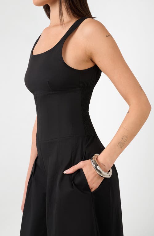 Weworewhat Pleated Wide Leg Jumpsuit