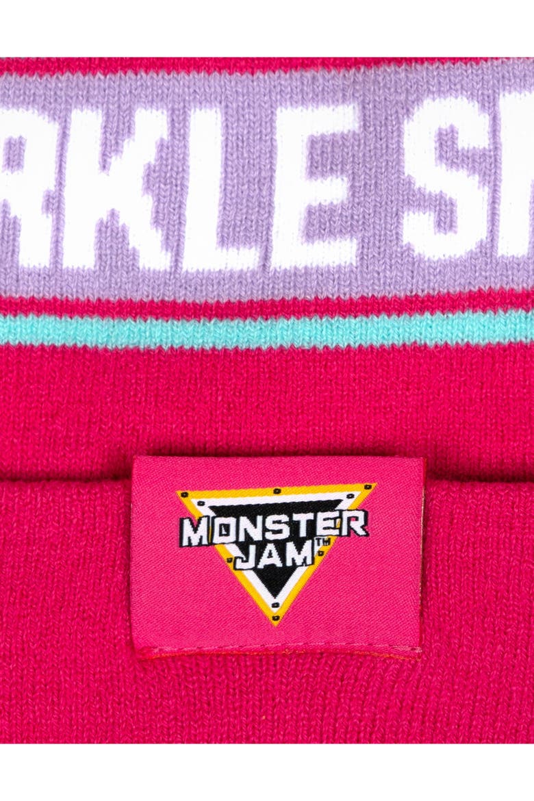 Sparkle Smash Knit Beanie Hat, Alternate, color, Sparkle Smash Pink