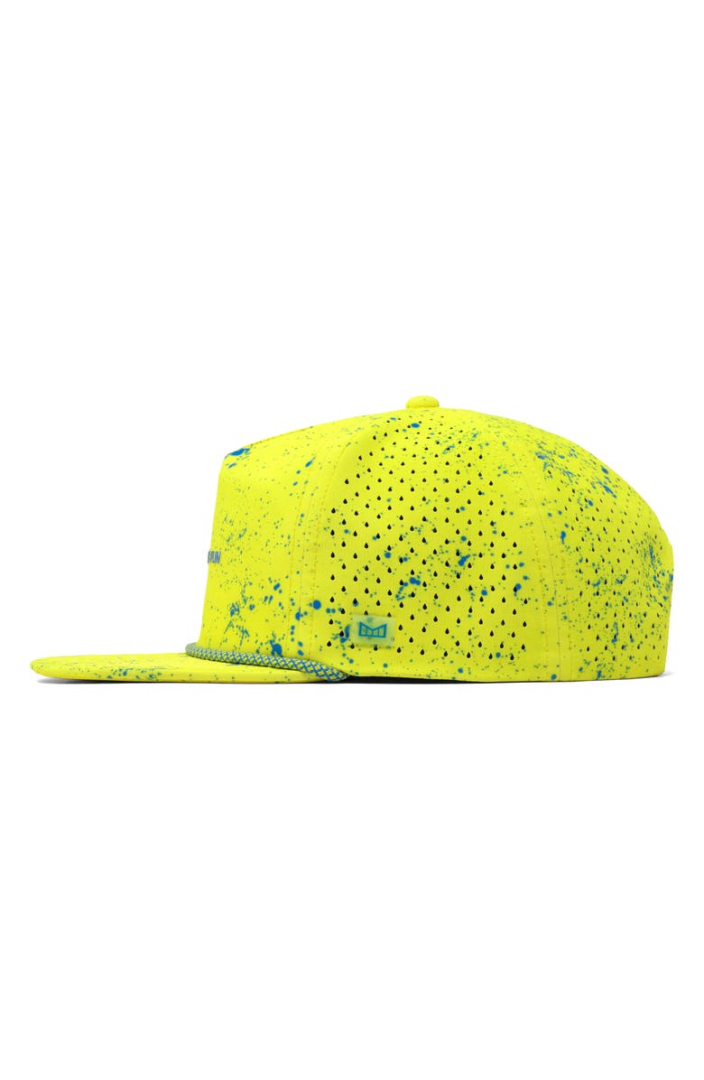 Melin Hydro Coronado Drip Snapback Hat, Alternate, color, Neon Yellow