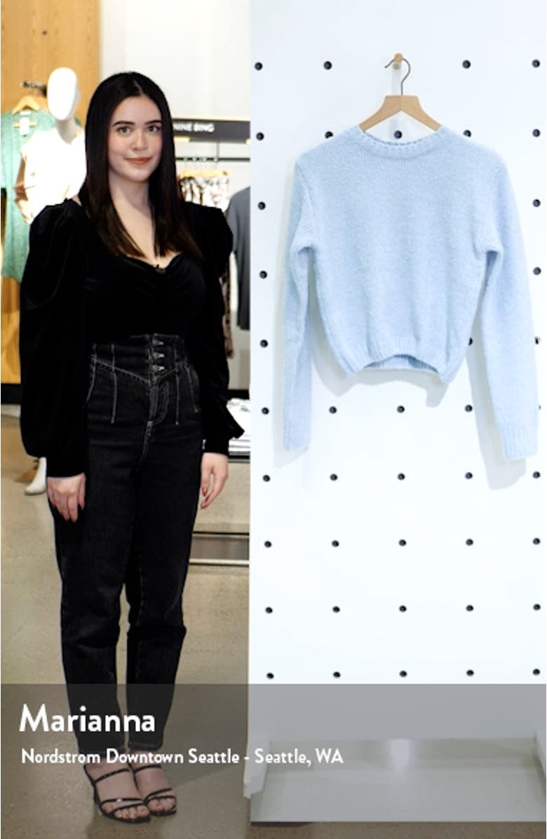 Sparkle Chenille Crewneck Sweater, sales video thumbnail