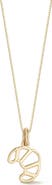 Ember Fine Jewelry 14K Gold Croissant Pendant Necklace