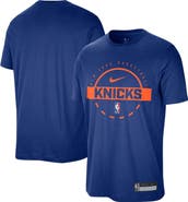 Nike Men's Nike Blue New York Knicks 2025/26 On-Court Flare Performance Practice T-Shirt