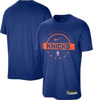 Nike Men's Nike Blue New York Knicks 2025/26 On-Court Flare Performance Practice T-Shirt