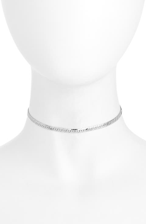 Sicily Herringbone Chain Choker