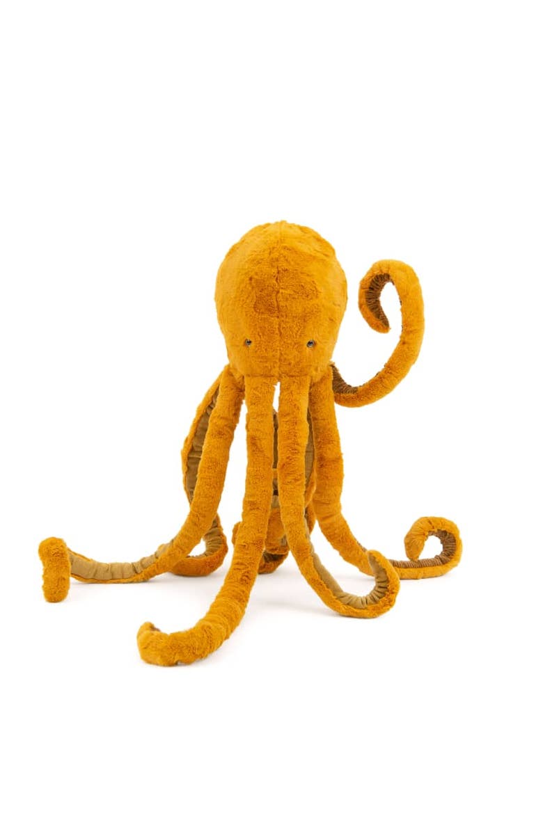 Moulin Roty Octopus Plush (medium) - Stuffed Toy, Main, color, Orange