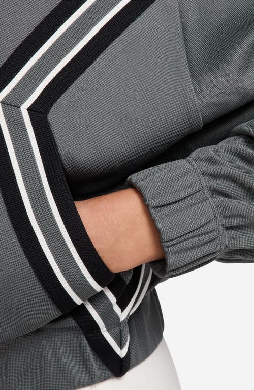 Jordan Brooklyn Track Jacket In Gray
