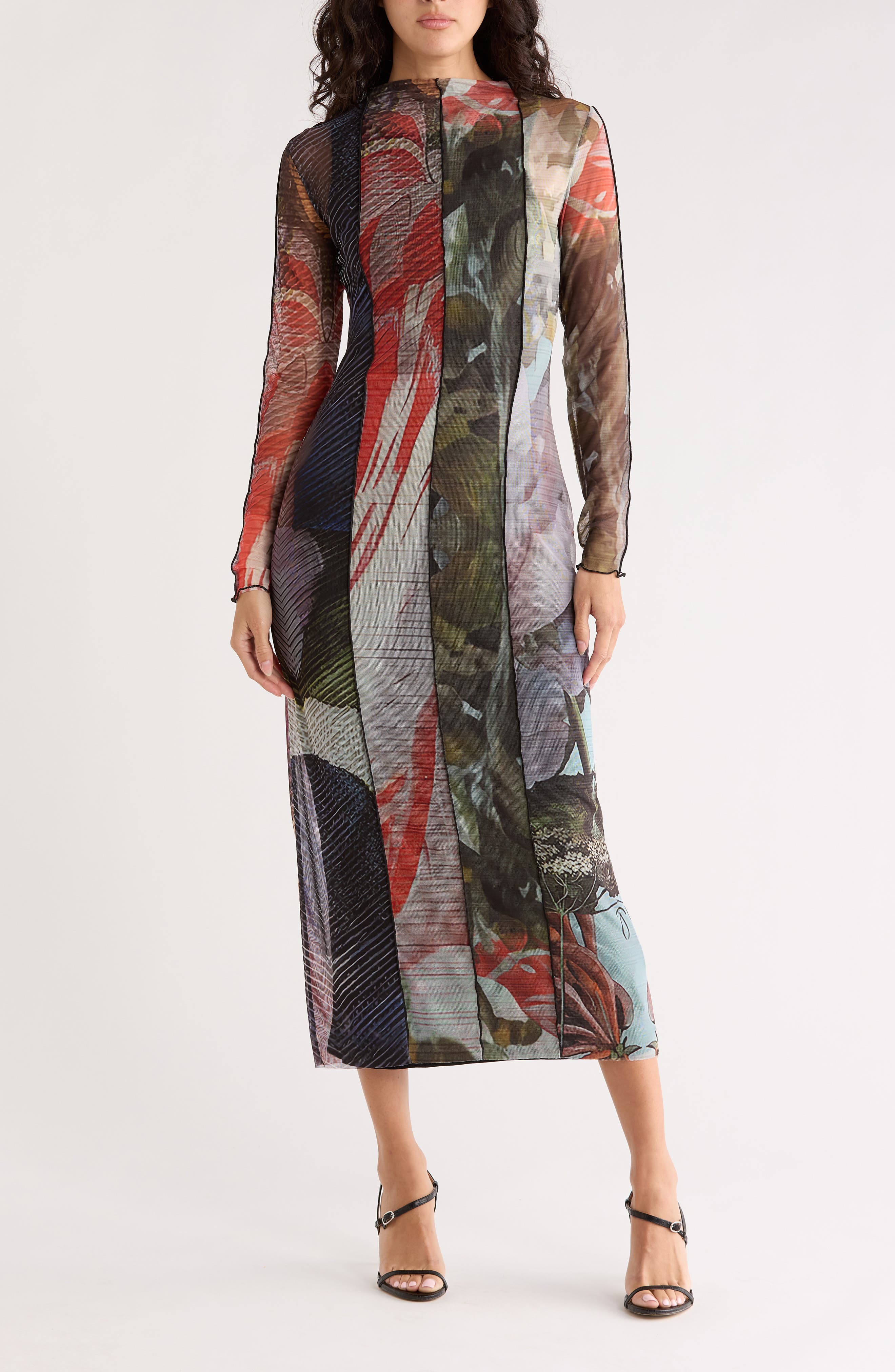 Desigual Long Sleeve Knit Dress