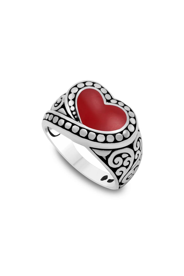 Heart Ring, Main, color, RED