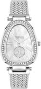 Anne Klein Crystal Mesh Strap Bracelet Watch, 28mm x 40.5mm